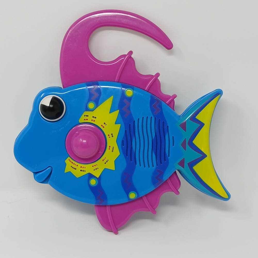 Vintage Spectra Tune A Fish Shower Radio Tropical Fish Design '90s DOES NOT WORK